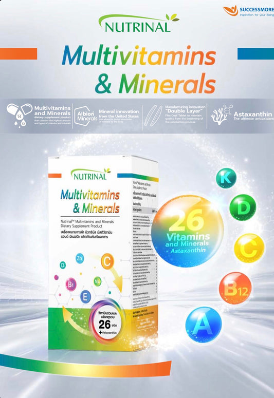 Multivitamins & Minerals with Astaxanthin – Complete Daily Health Support