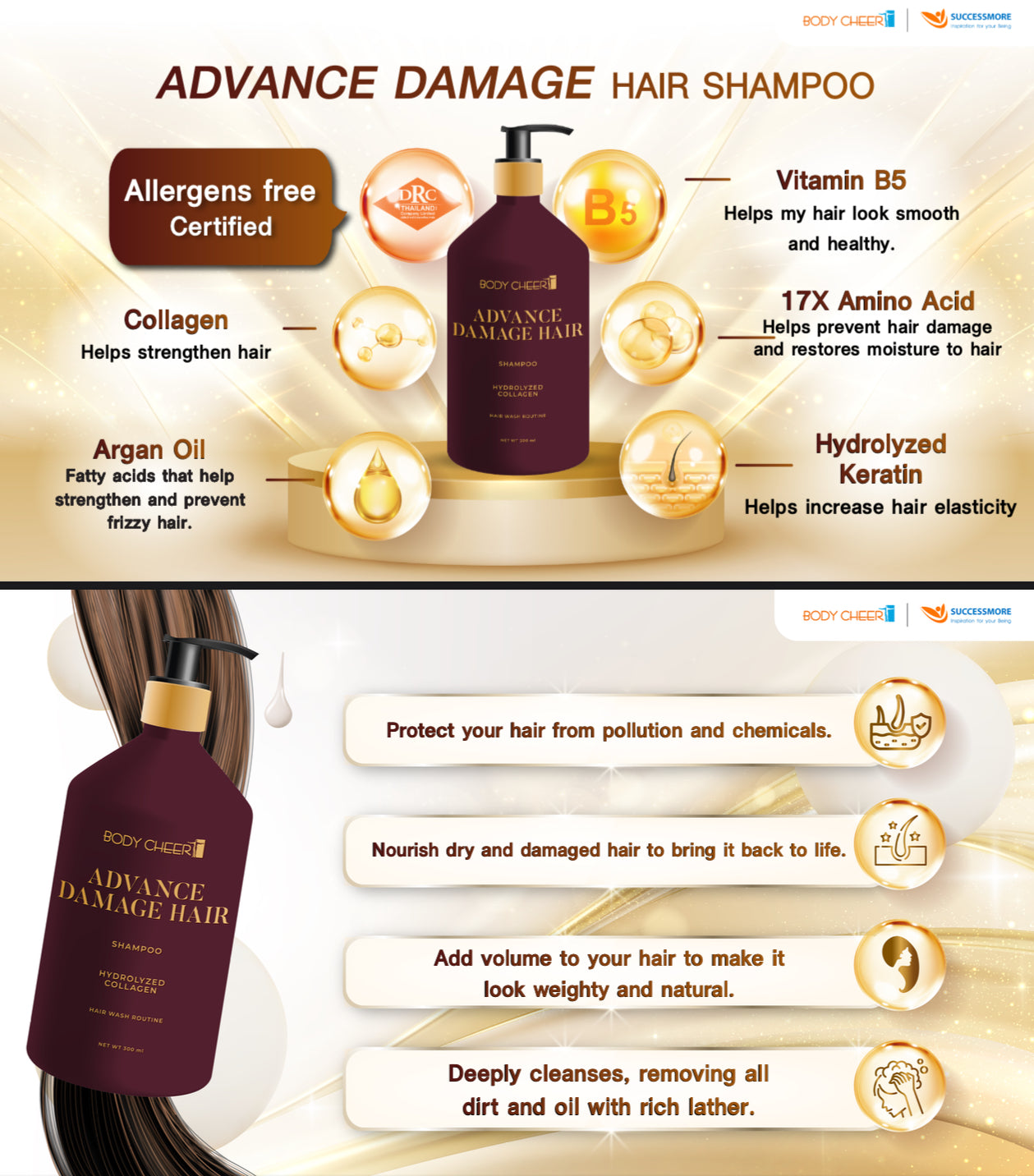Advanced Damage Hair Shampoo + Intensive Repair Conditioner