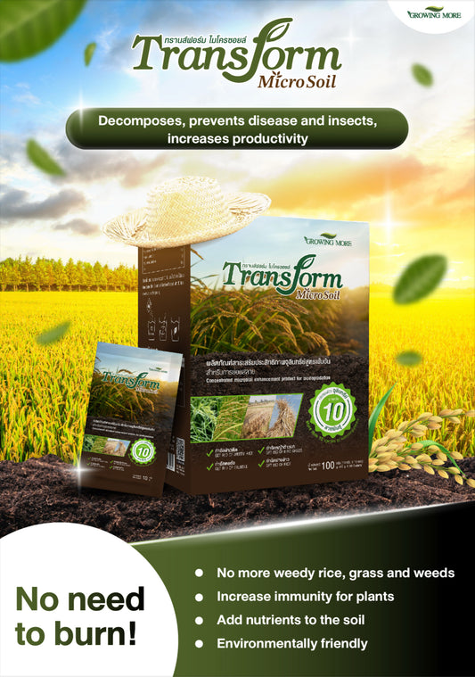 Transform Micro Soil – Microbial-Based Organic Soil Enhancer (10g sachets)